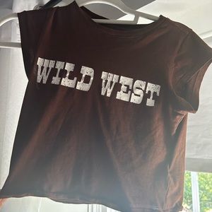 “wild west” crop top